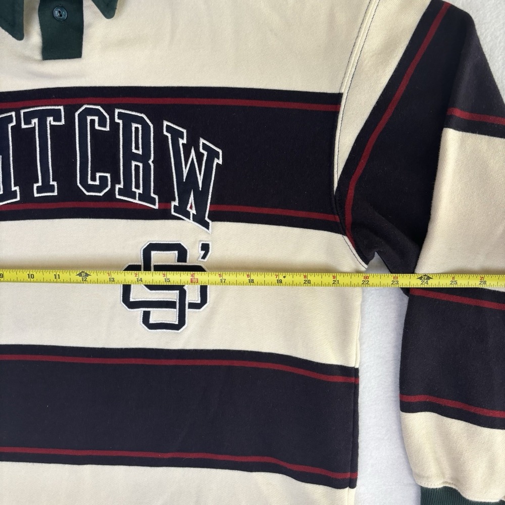 Romantic Crown RMTCRW Rugby Polo Shirt Size M Contrast Collar Retro Style RARE - Picture 9 of 11
